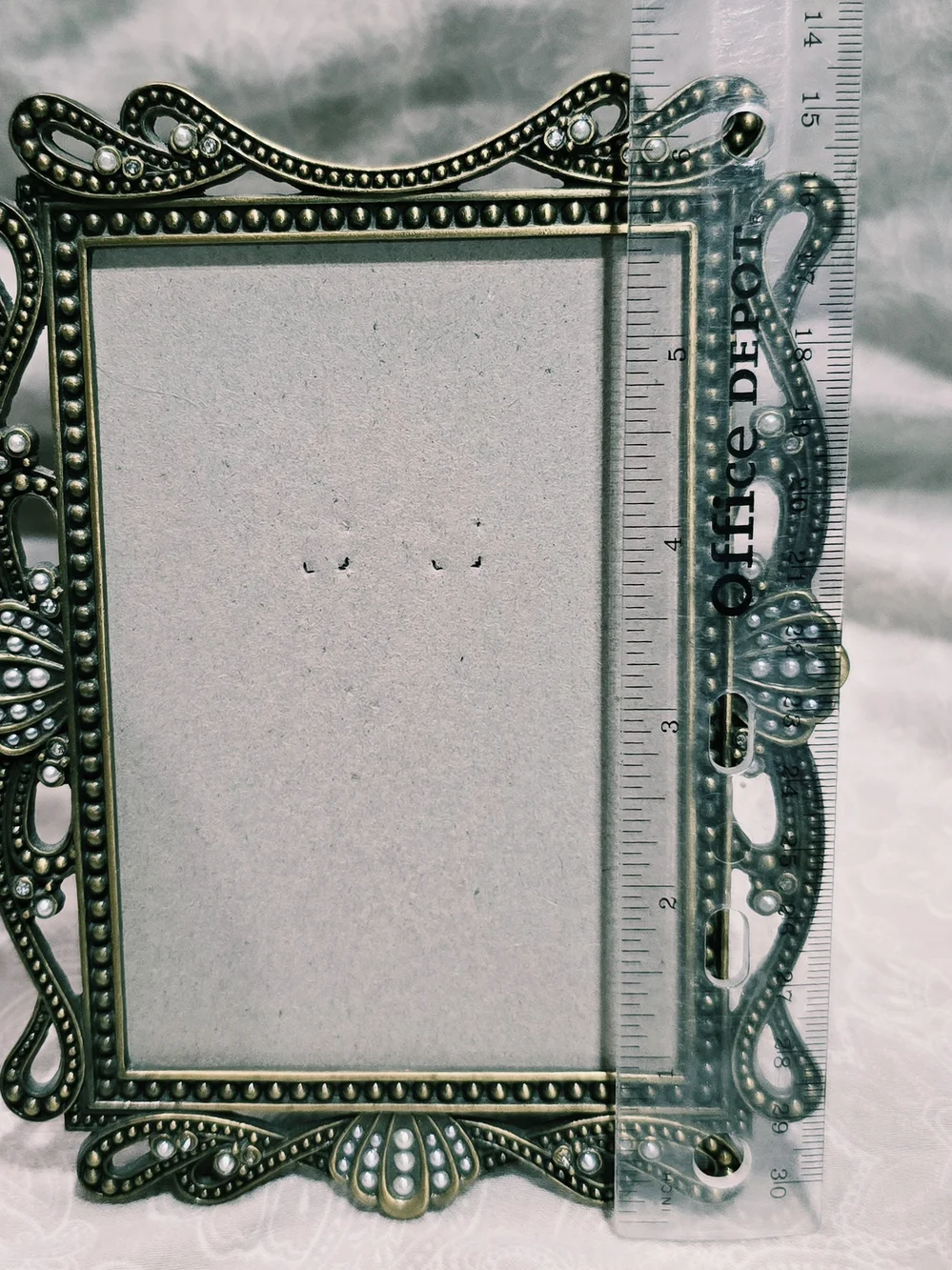 Fetco Home Decor Vintage Style Ornate Filigree Metal Picture Frame 4x6